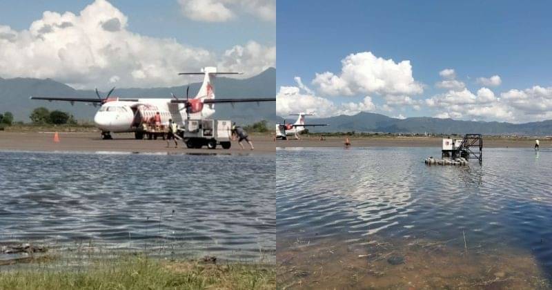 Banjir Rob Di Bandara SMS Bima Tinggi Penerbangan Ditunda Popmama