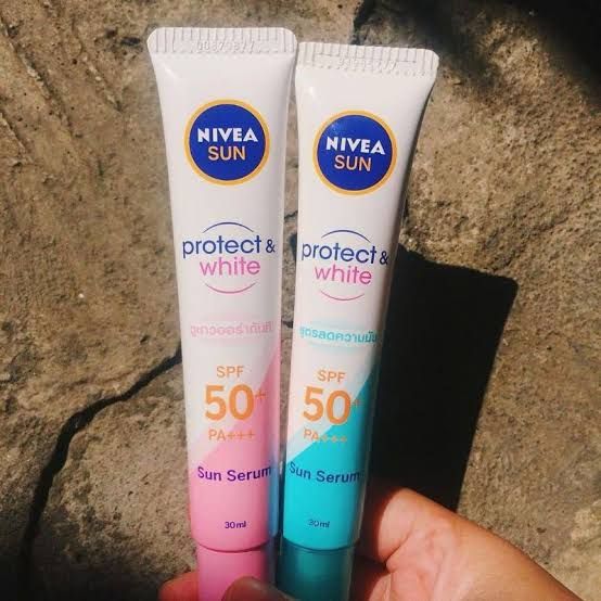 review nivea sunscreen biru