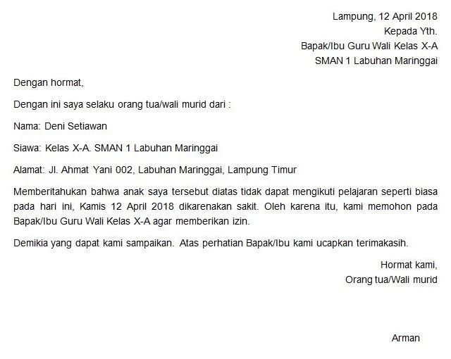 9 Cara Membuat Surat Izin Sakit Sekolah 