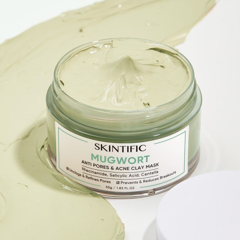 Review Skintific Mugwort Anti Pores & Acne Clay Mask
