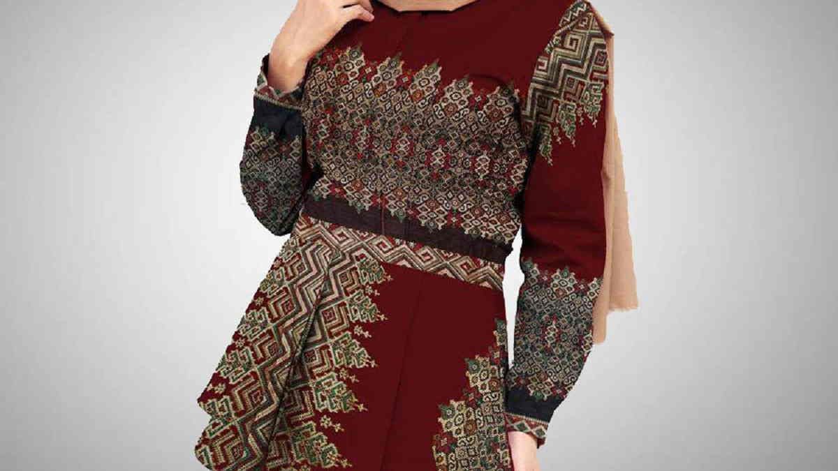 Model Baju Batik Kerja Perempuan Berhijab