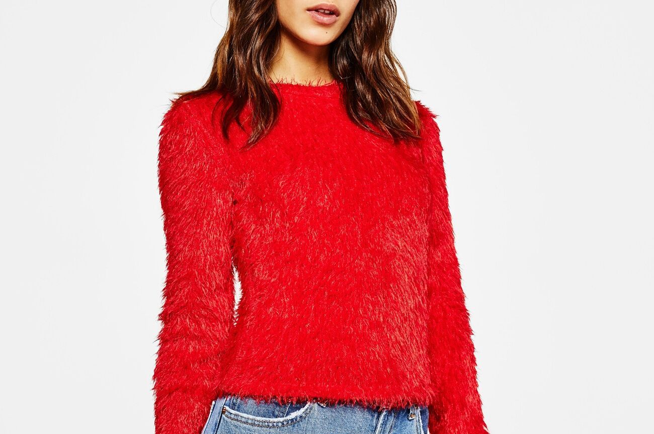 4. The faux fur sweater