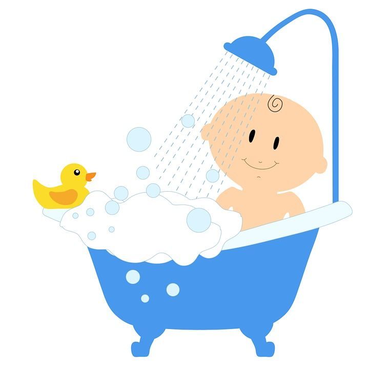 1. Perhatikan intensitas mandi anak