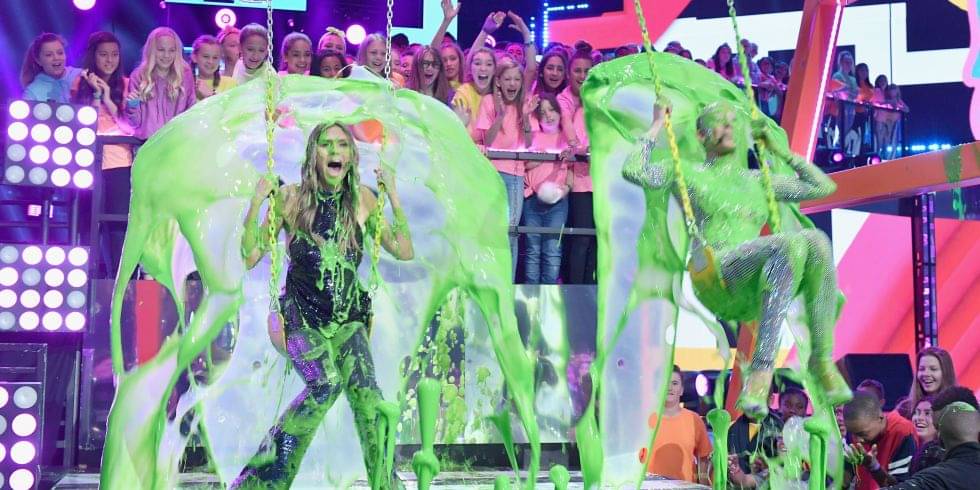 6. Heidi Klum Mel B Mandi green slime