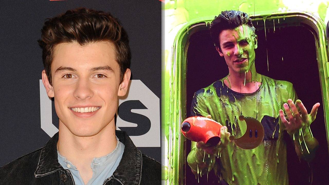 7. Shawn Mendes disiram slime saat menang