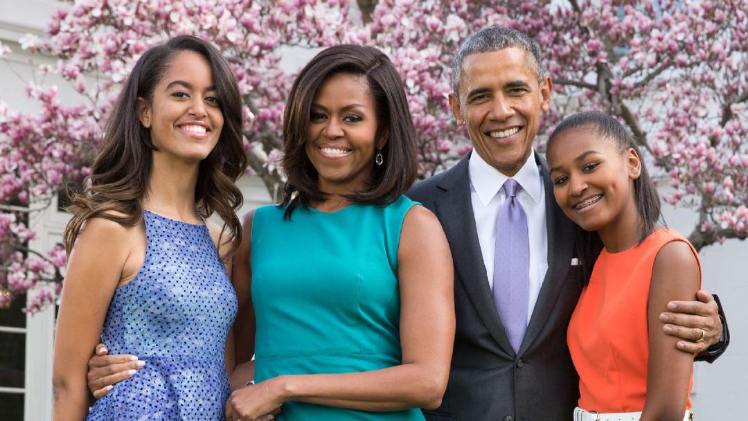 6. Michelle Obama Sasha Malia Obama