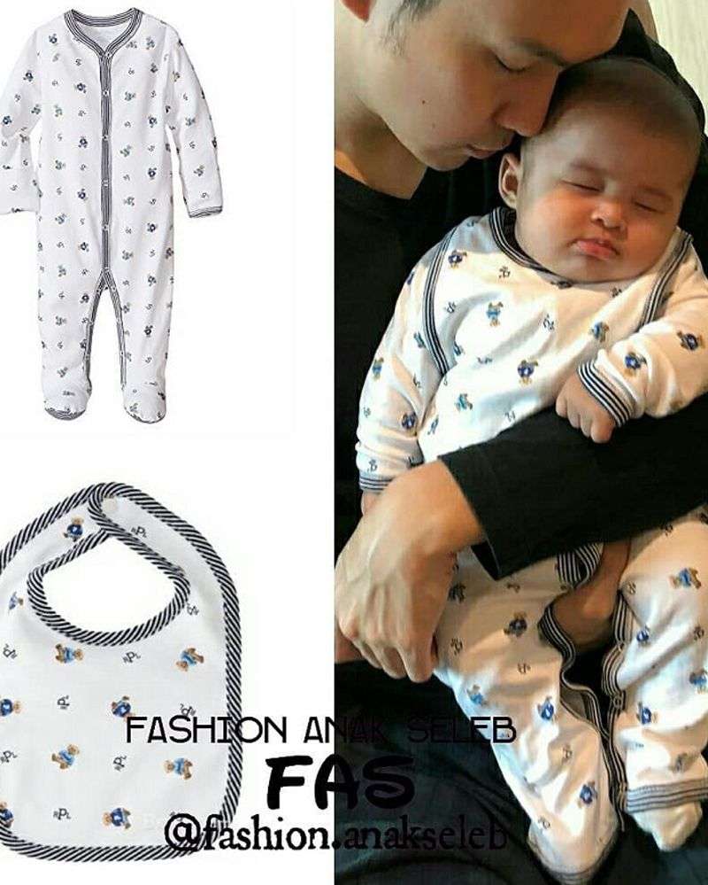 3. Ralph Lauren Polo Bear Cotton Coverall and Bib