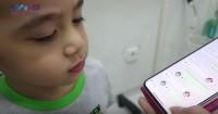 2. Diberikan semangat oleh Papa Raffi melalui voice record