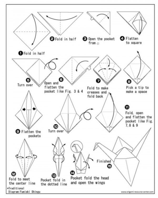 5 Cara Membuat Origami Burung Sederhana | Popmama.com