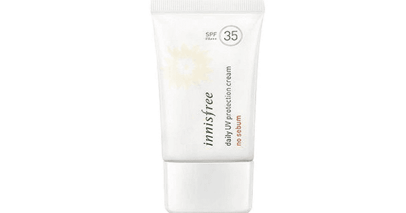 3. Innisfree Daily UV Protection Cream No Sebum