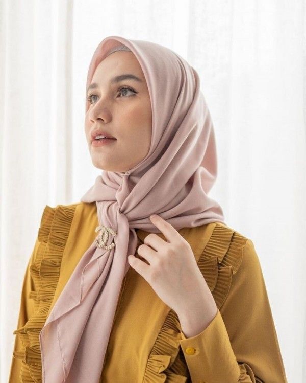 gamis lemon cocok  jilbab warna  perpaduan