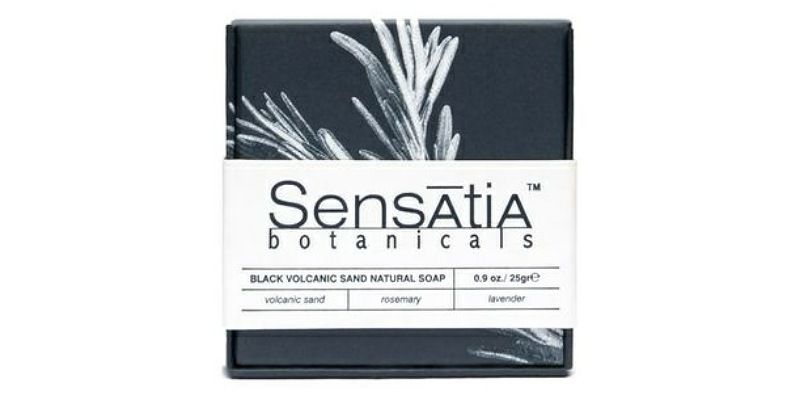 2. Sensatia Black Volcanic Sand Natural Soap aman kulit