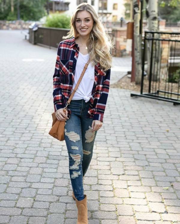 Inspirasi Mix and Match Kemeja Flanel | Popmama.com
