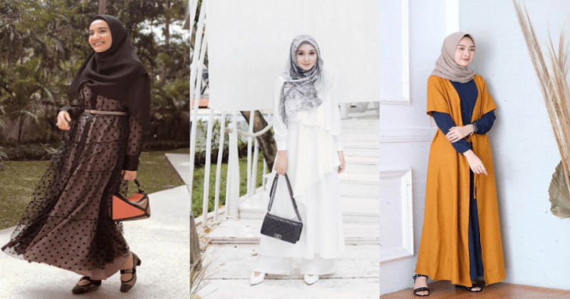 5 Model Baju Gamis Polos Untuk Lebaran Yang Modis