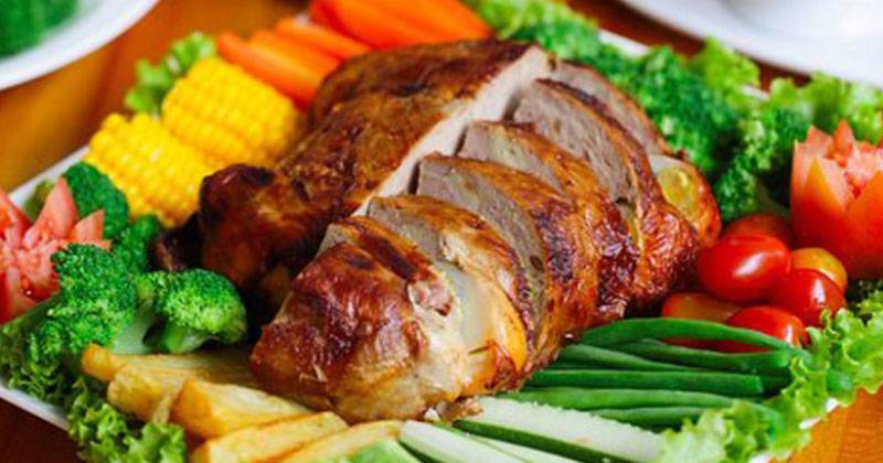 10. Ayam kodok (chicken ballotine)