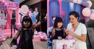 Potret Ulang Tahun ke-5 Alita, Anak Alice Norin Bertemakan Red Velvet