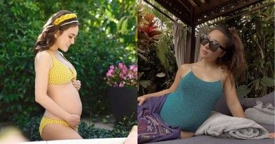 7 Foto Artis Pamer Baby Bump saat Pakai Bikini, Stunning!