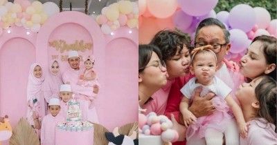 9 Pesta Ulang Tahun Pertama Bayi Artis Serba Pink, Meriah dan Mewah!