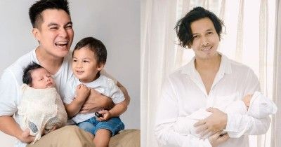 10 Newborn Photoshoot Bayi Artis Bersama Papanya, Sweet Banget!