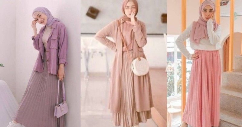 6 Inspirasi Outfit Lebaran dengan Rok Plisket | Popmama.com