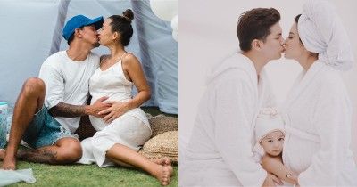 12 Foto Maternity Artis yang Ciuman dengan Suami, Hot dan Bikin Baper