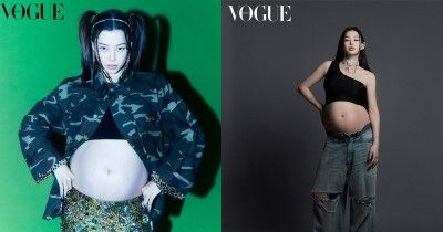 9 Foto Maternity Honey Lee Majalah Vogue Korea, Memukau