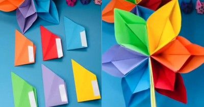Cara Membuat Origami Kipas Bunga Bisa Anak Praktikan Rumah