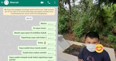 Kisah Haru Anak Kelas 2 SD Chat WhatsApp Mama Sudah Meninggal