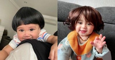 7 Foto Bayi Artis saat Pakai Wig, Super Cute