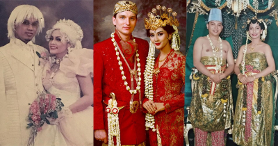 7 Foto Jadul Pernikahan Artis, Pakai Baju Adat Hingga Jadi Cinderella!