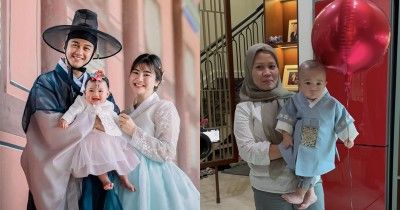 5 Foto Bayi Artis Pakai Hanbok, Gemas Elegan bak Anak Kerajaan