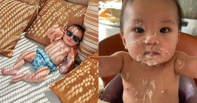 10 Foto Terbaru Baby Izz Kian Imut Menggemaskan
