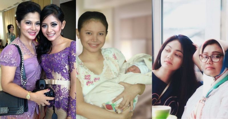 Foto Jadul Artis Perempuan Inisial R Hangat bersama Keluarga