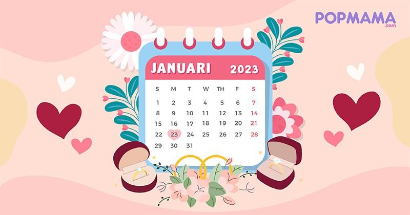 31 Tanggal Cantik Tahun 2023 untuk Menentukan Pernikahan