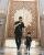 4. Rezky Adhitya anak juga berfoto depan pintu Masjid Nabawi