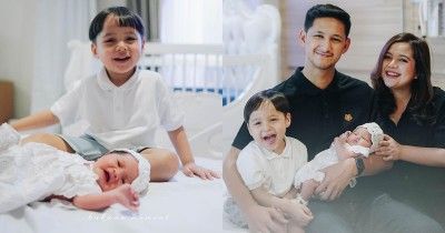 7 Foto Anak Kedua Tasya Kamila Bareng sang Kakak, Bikin Warganet Gemas