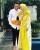 6. Gamis two-tone color berani tampil beda