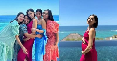 7 Foto Viviane Istri Sammy Simorangkir Pamer Baby Bump Bareng Sahabat