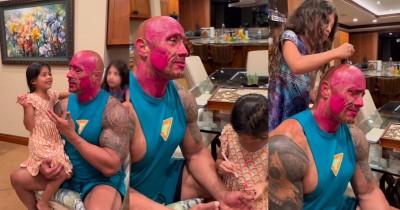 Momen Gemas Dwayne Johnson Dirias Putrinya, Sampai Batalkan Meeting