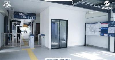 Halte Transjakarta Stasiun Kereta Manggarai Akhir Terhubung