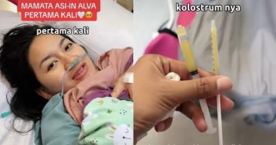 Potret Lalita Hutami Menyusui Baby Alva Pertama Kali, Penuh Bahagia