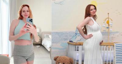 Lindsay Lohan Bangga Selfie Tubuh Berisi Usai Melahirkan