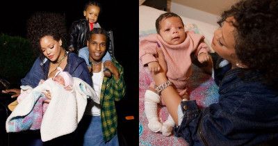 8 Foto Wajah Baby Riot Rose, Anak Kedua Rihanna A$AP Rocky